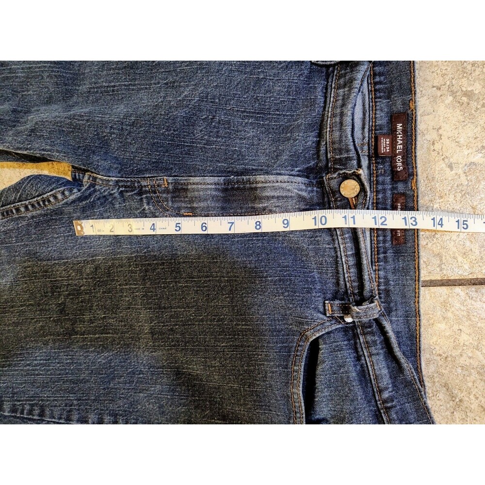 Men's Michael Kors Jeans Parker Slim Fit Stretch Size 38x34 MK Designer Cotton - Picture 8 of 10